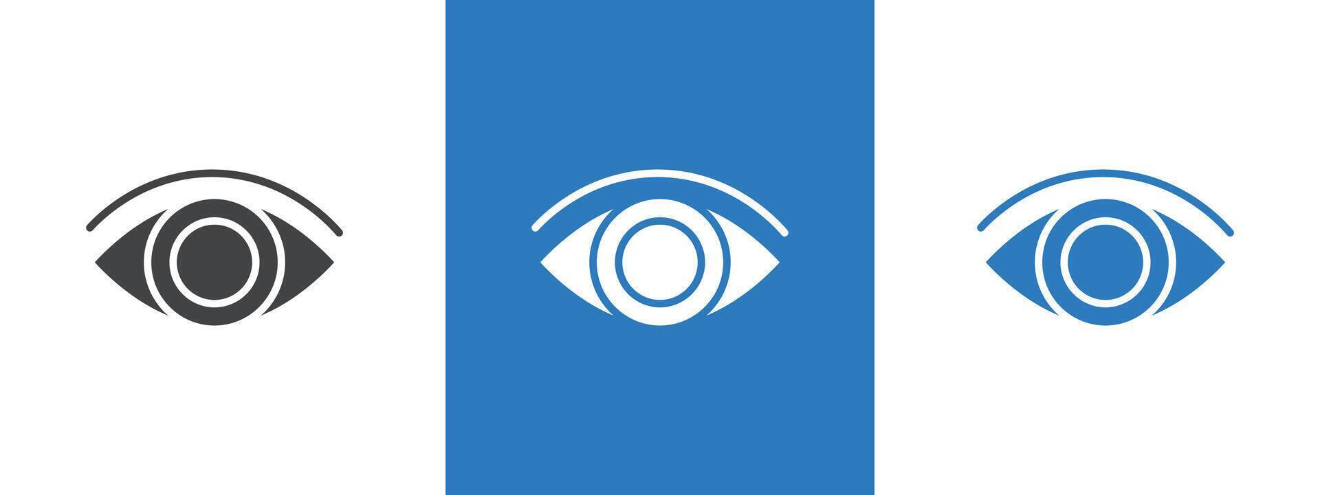 Eye icon thin line illustration vector