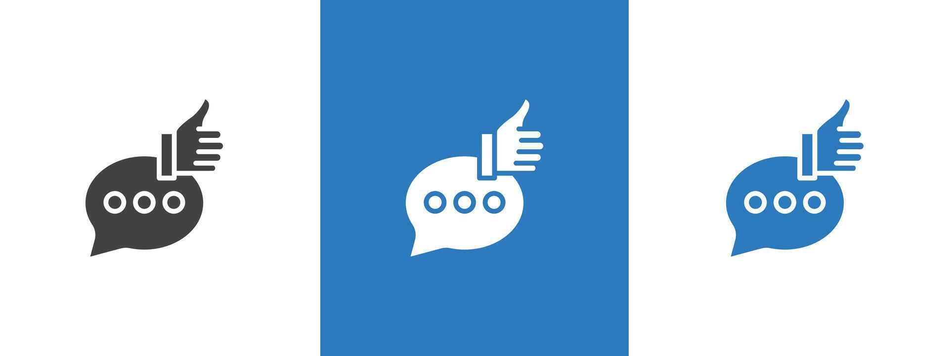 Feedback icon thin line illustration vector