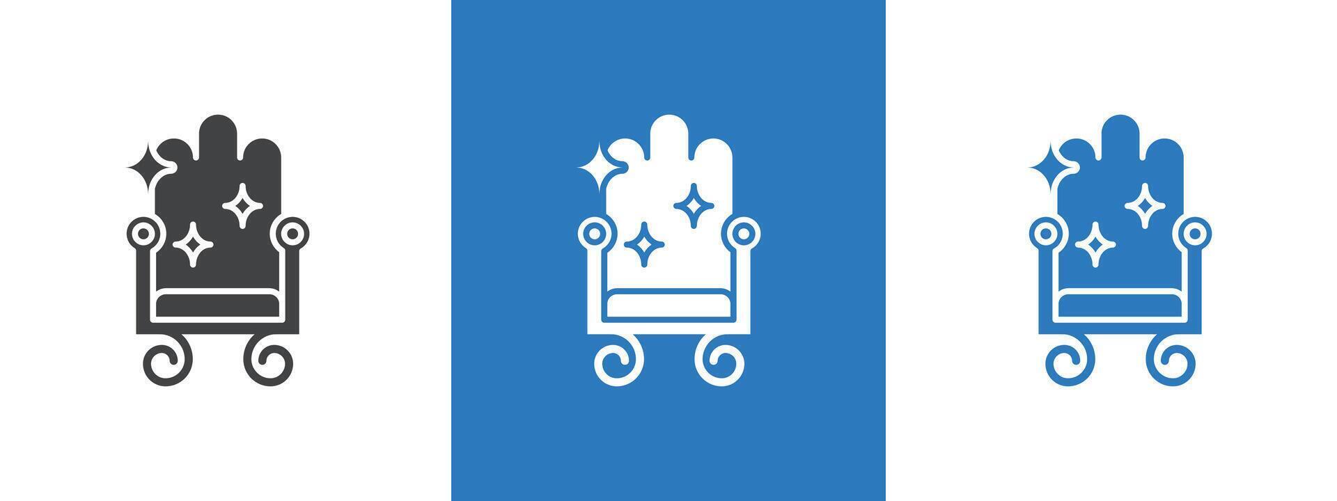 Furniture dry cleaning icon thin line illustration vector
