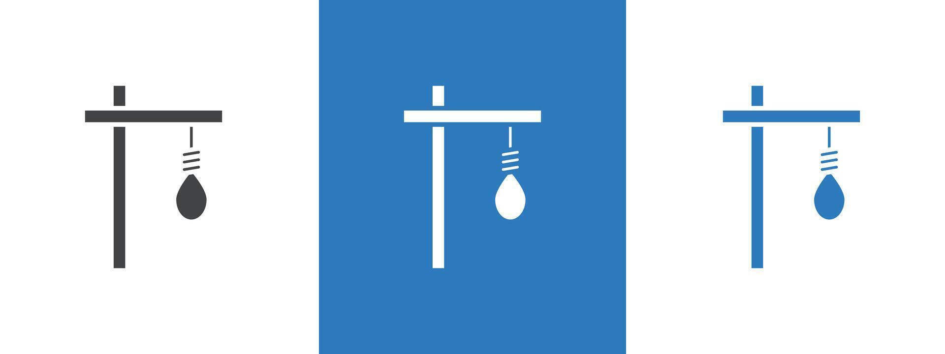 gallows icon thin line illustration vector