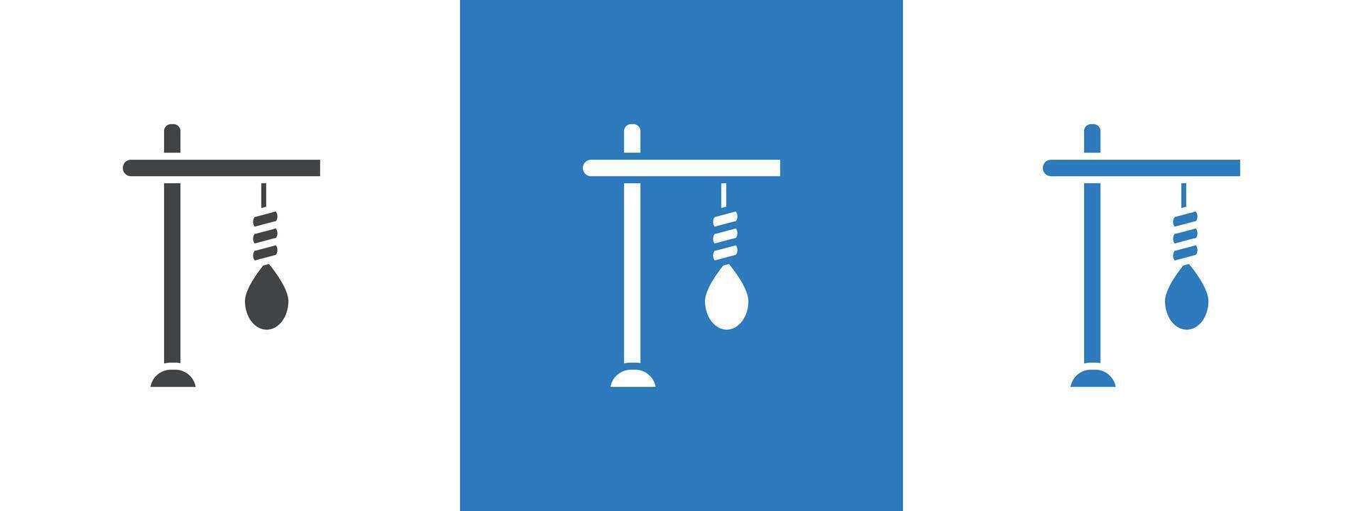 gallows icon thin line illustration vector