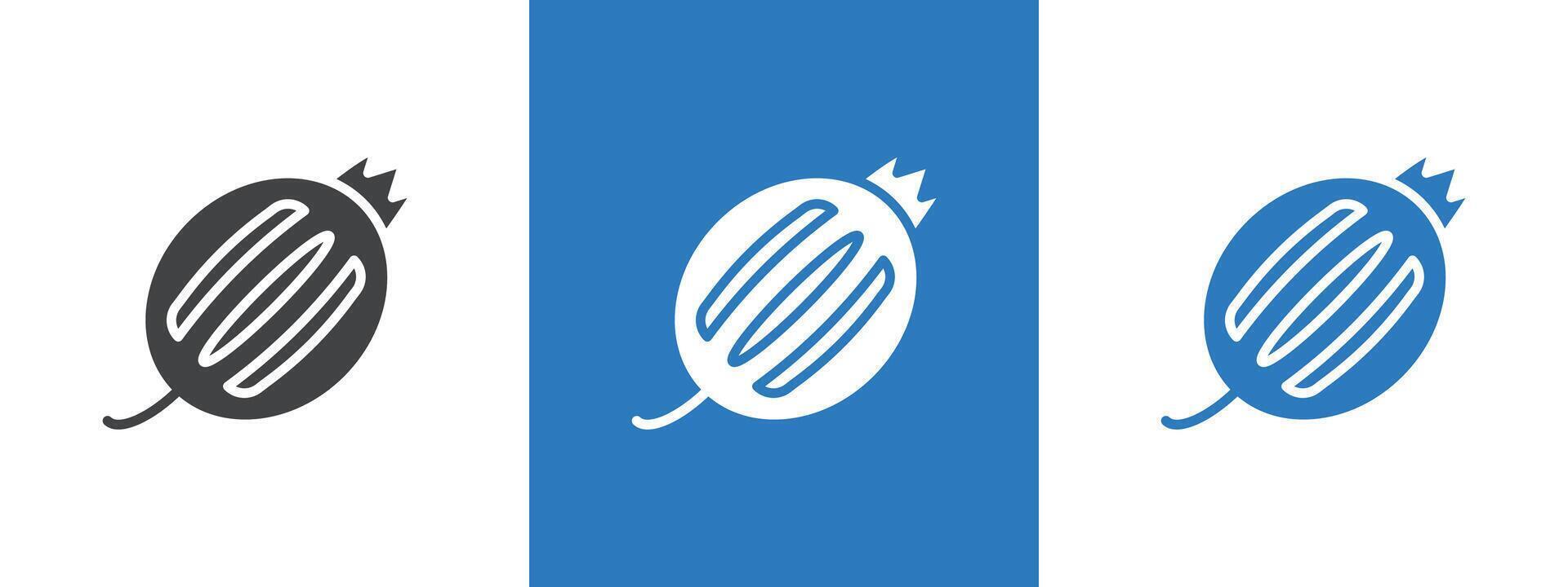 Gooseberry icon thin line illustration vector