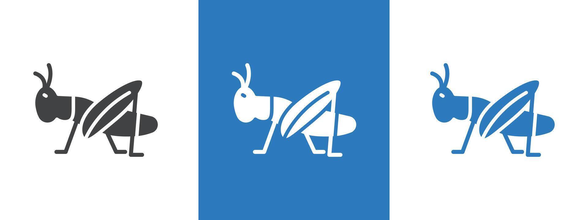 Grasshopper icon thin line illustration vector