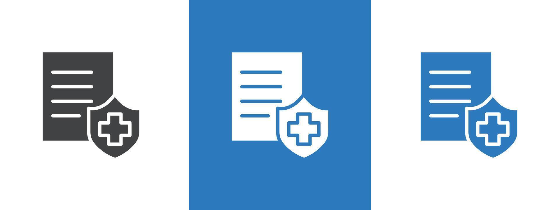 Health insurance icon thin line illustration vector