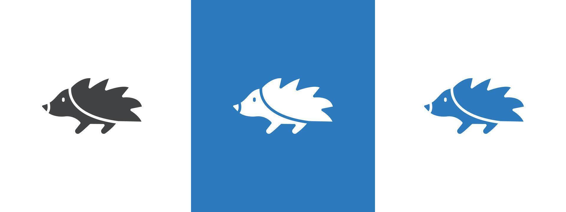 Hegdehog icon thin line illustration vector