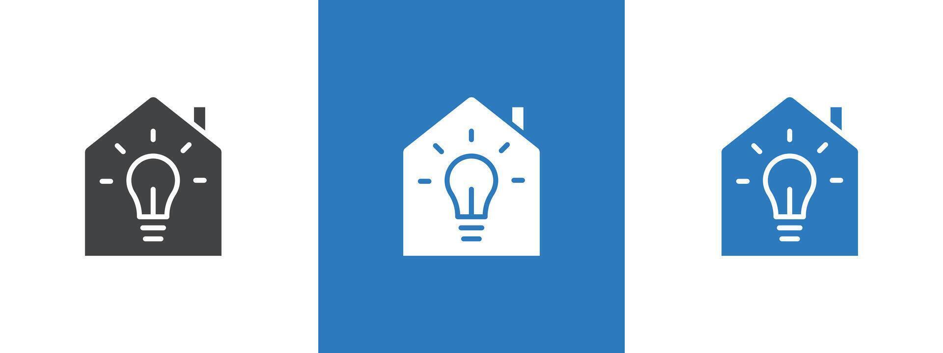 Home light icon thin line illustration vector