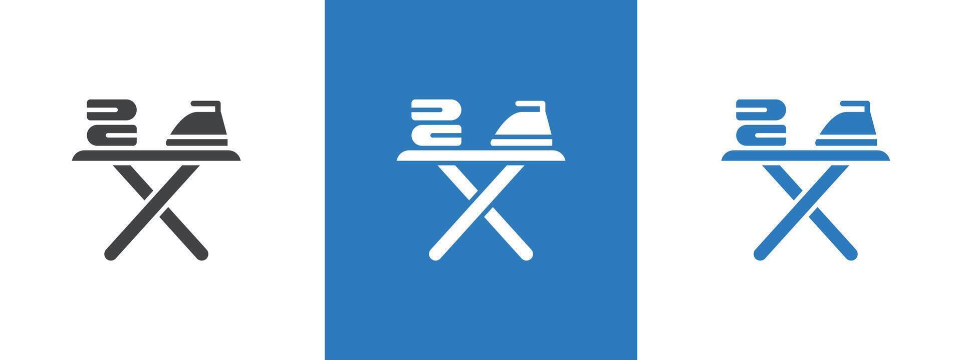 ironing table icon thin line illustration vector