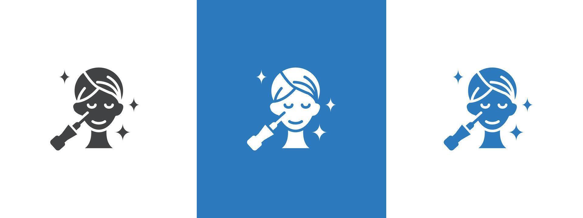 laser dermatology icon thin line illustration vector