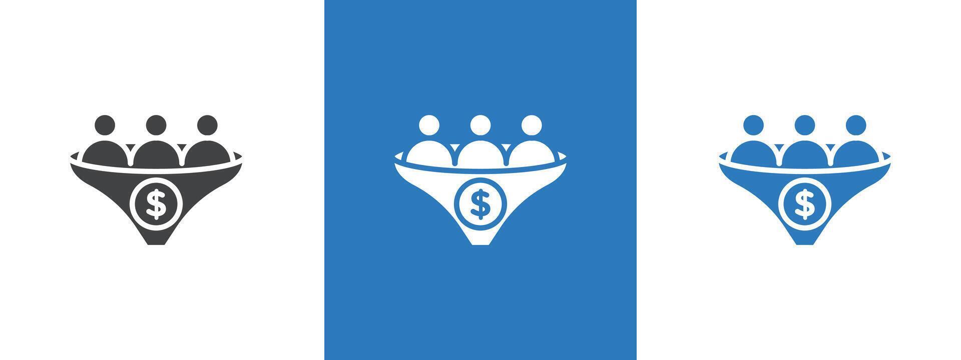lead conversion icon thin line illustration vector