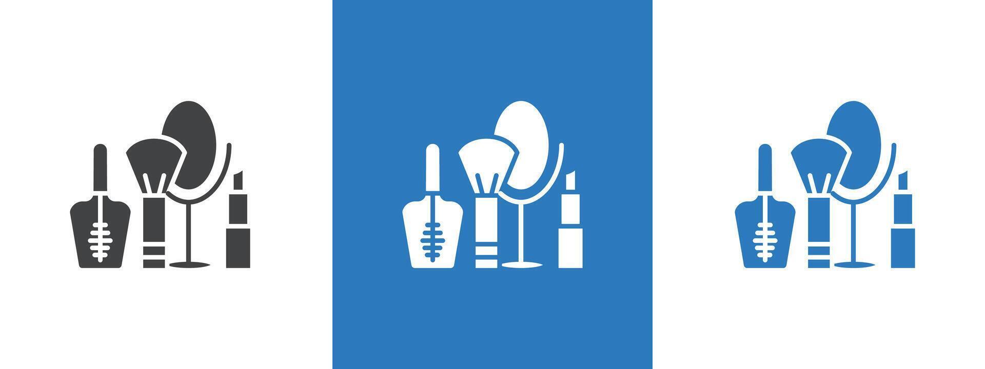 makeup icon thin line illustration vector
