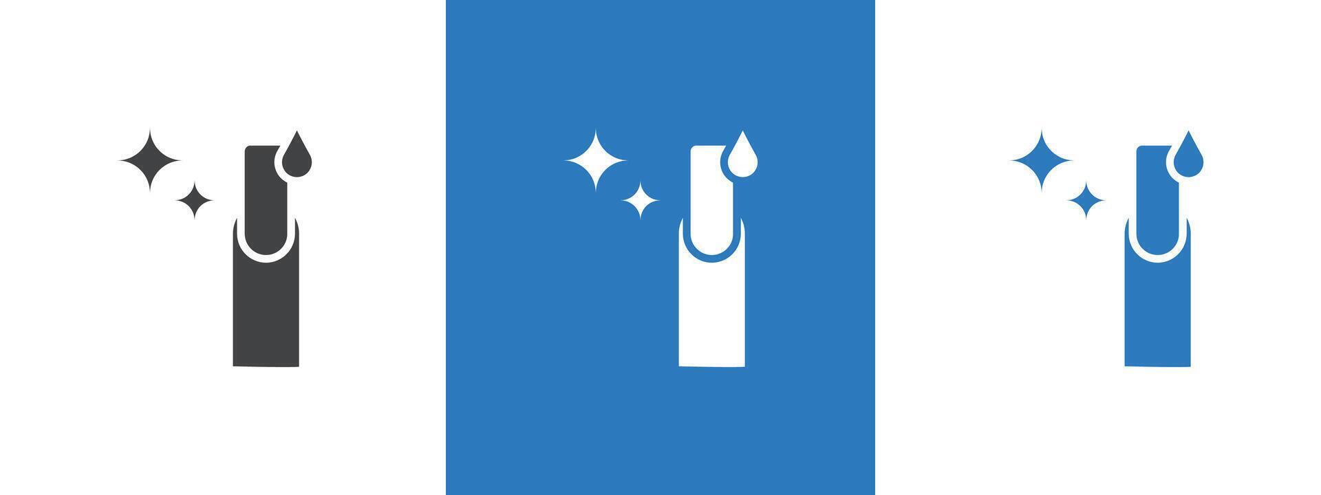 Nail care icon thin line illustration vector