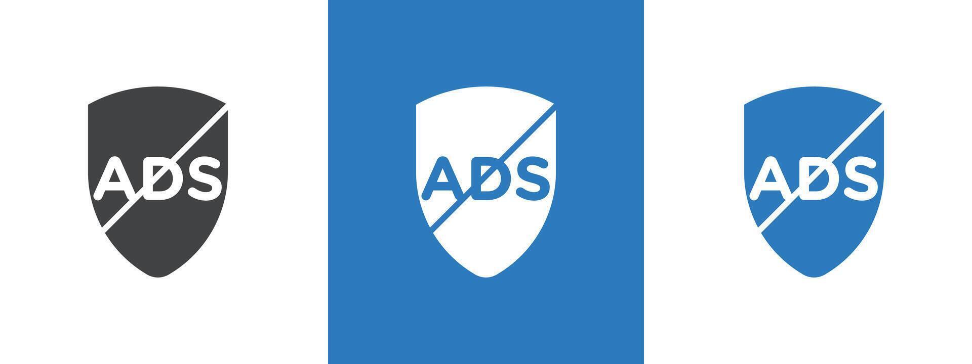 No ads icon thin line illustration vector