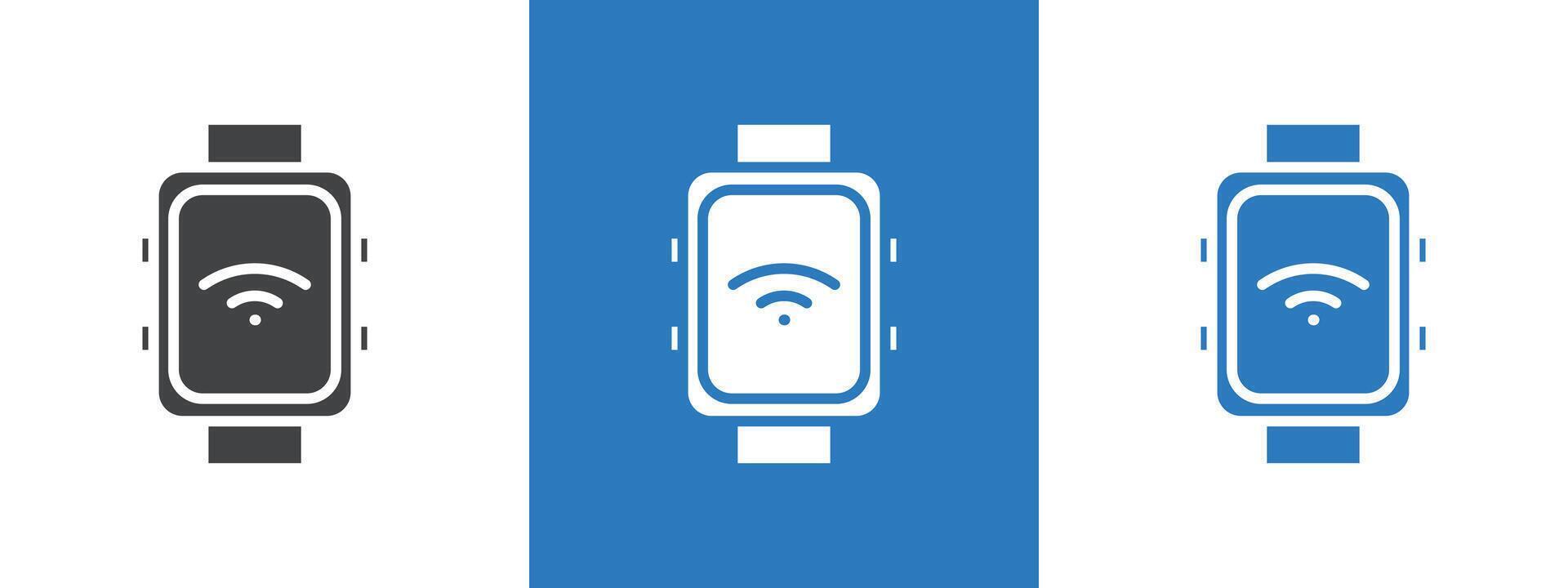 Smart watch icon thin line illustration vector