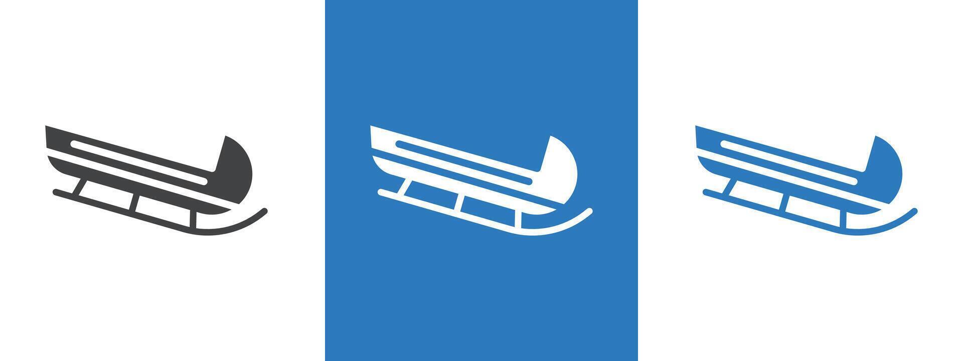 Sled icon thin line illustration vector