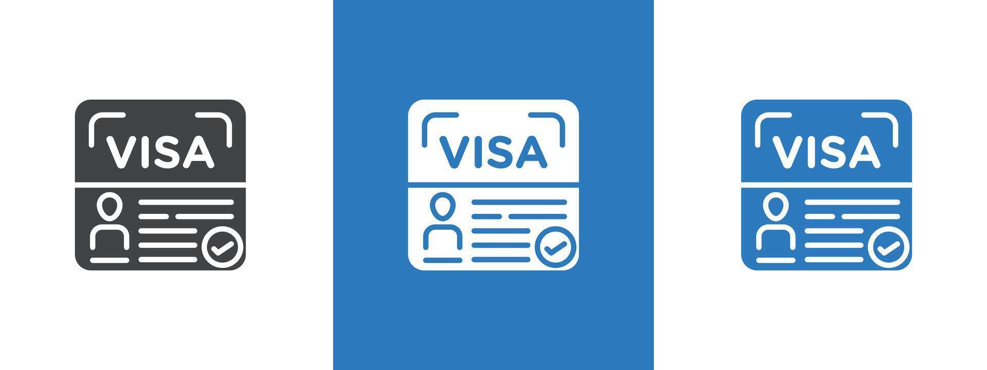 Start up visa icon thin line illustration vector