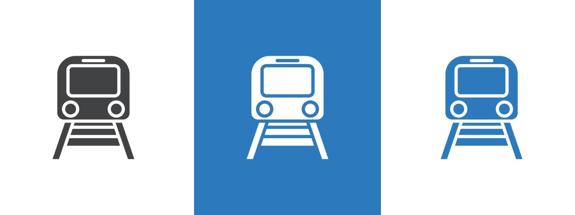 subway icon thin line illustration vector