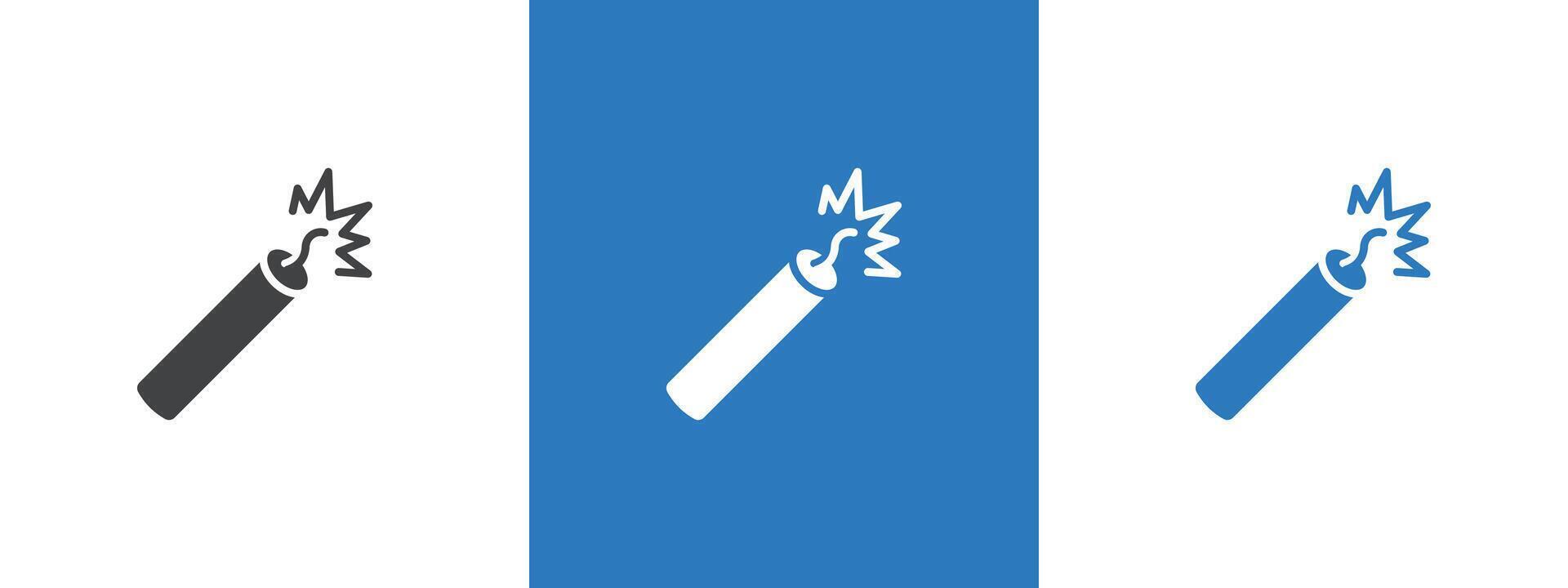 TNT dynamite icon thin line illustration vector