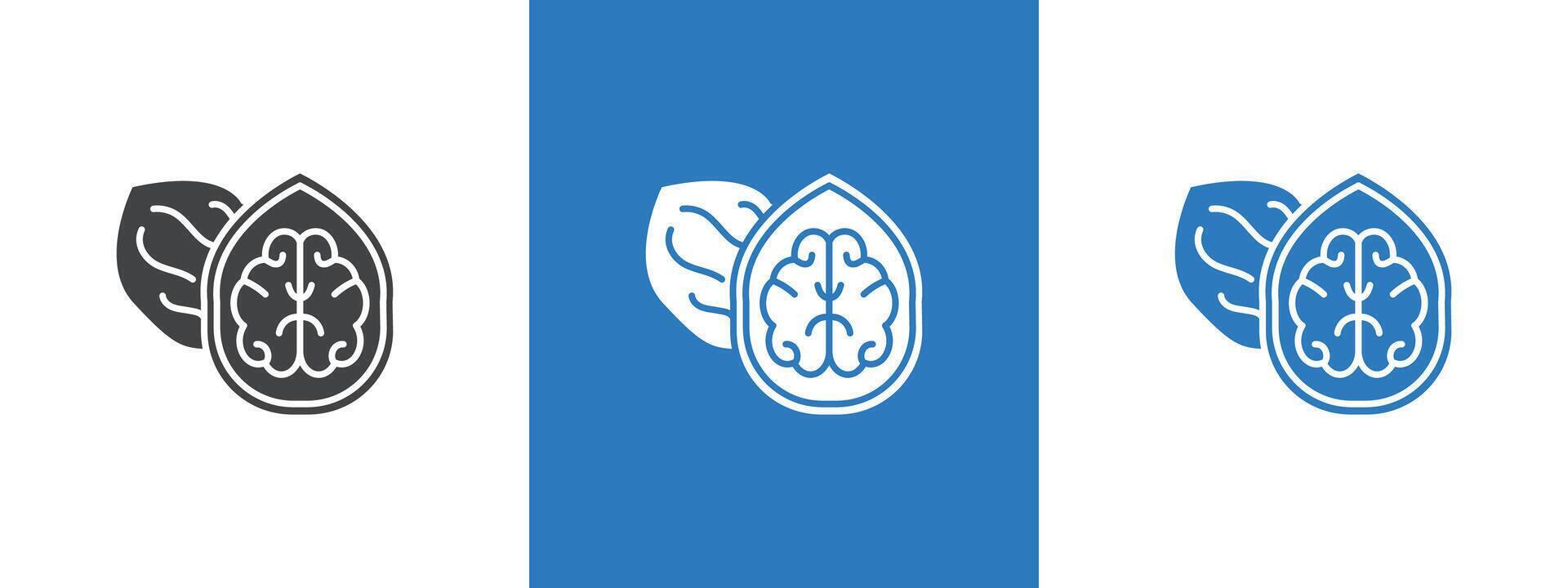 walnut icon thin line illustration vector