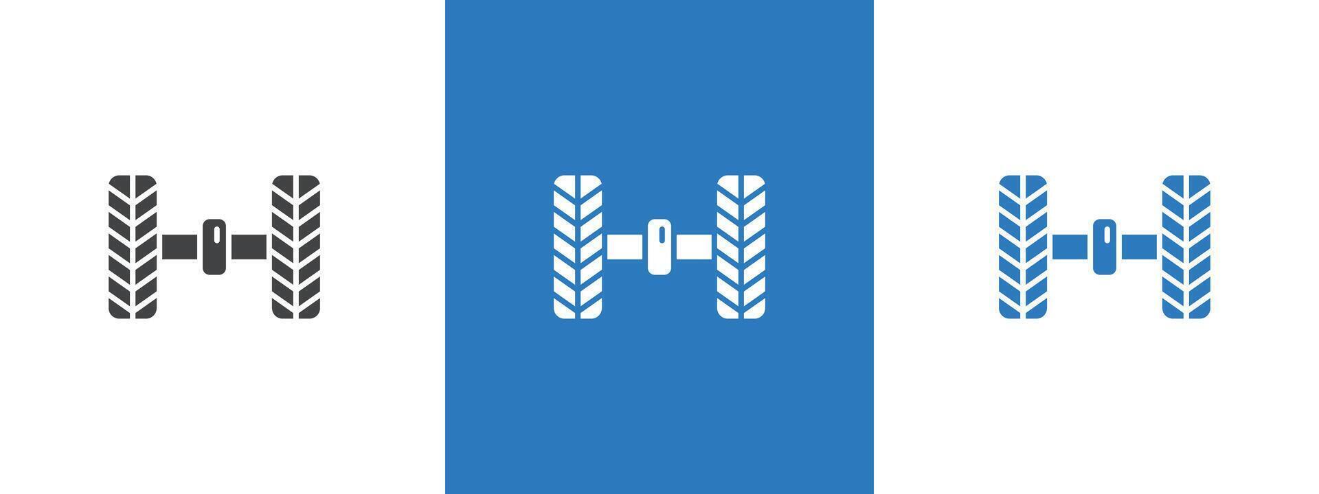 wheel alignment icon thin line illustration vector