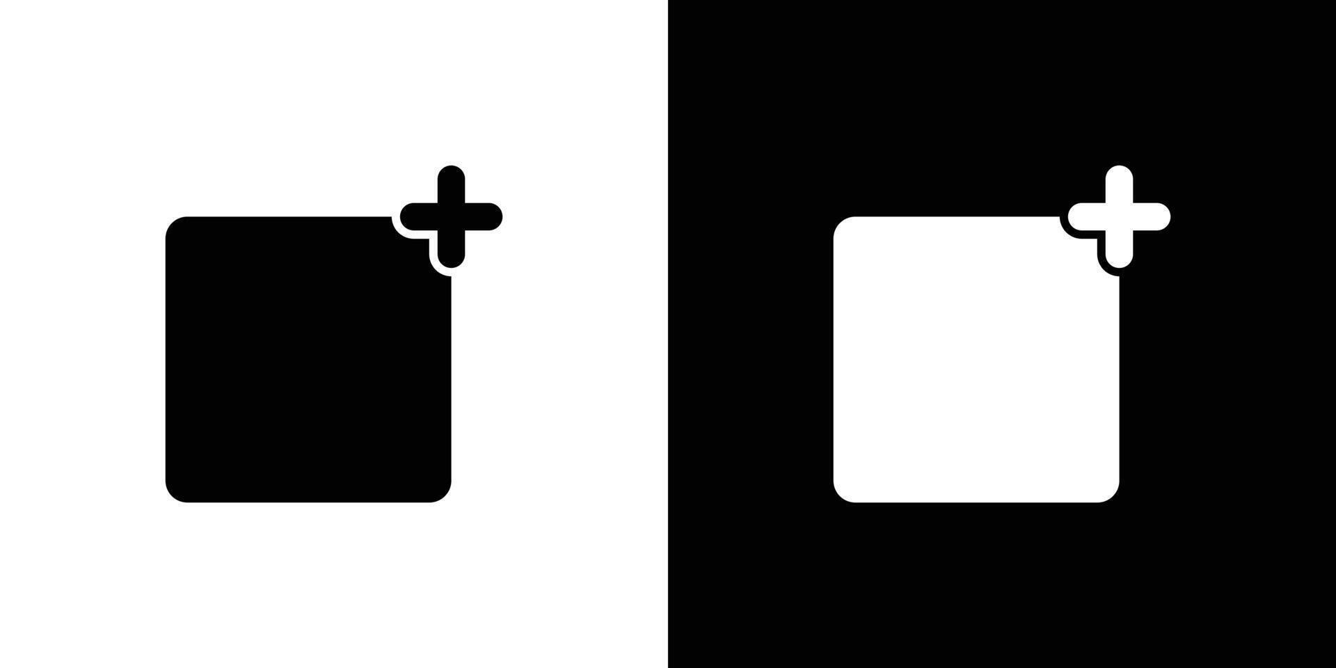 Add new icon linear logo isolated vector