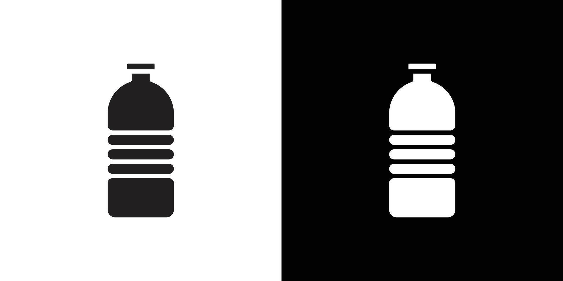 Bottle icon linear logo isolated vector