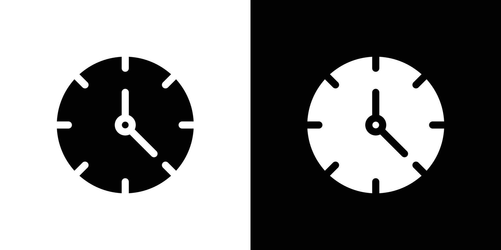 Clock icon linear logo isolated vector