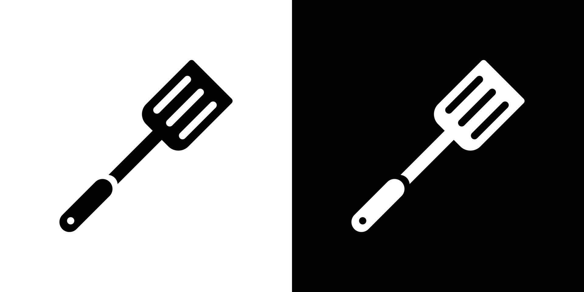 Cooking spatula icon linear logo isolated vector