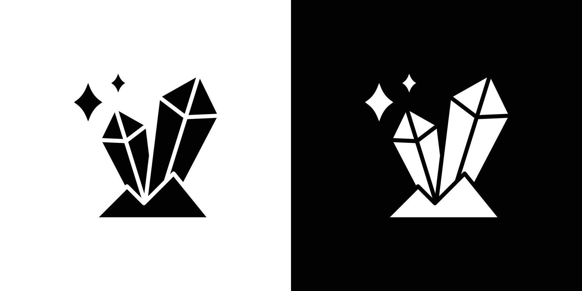 crystal prism icon linear logo isolated vector