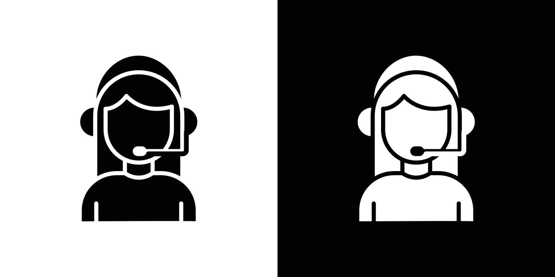 customer support icon linear logo isolated vector