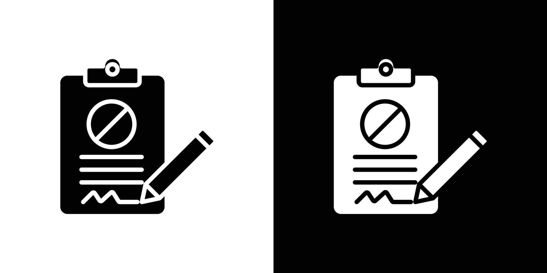 Document petition icon linear logo isolated vector