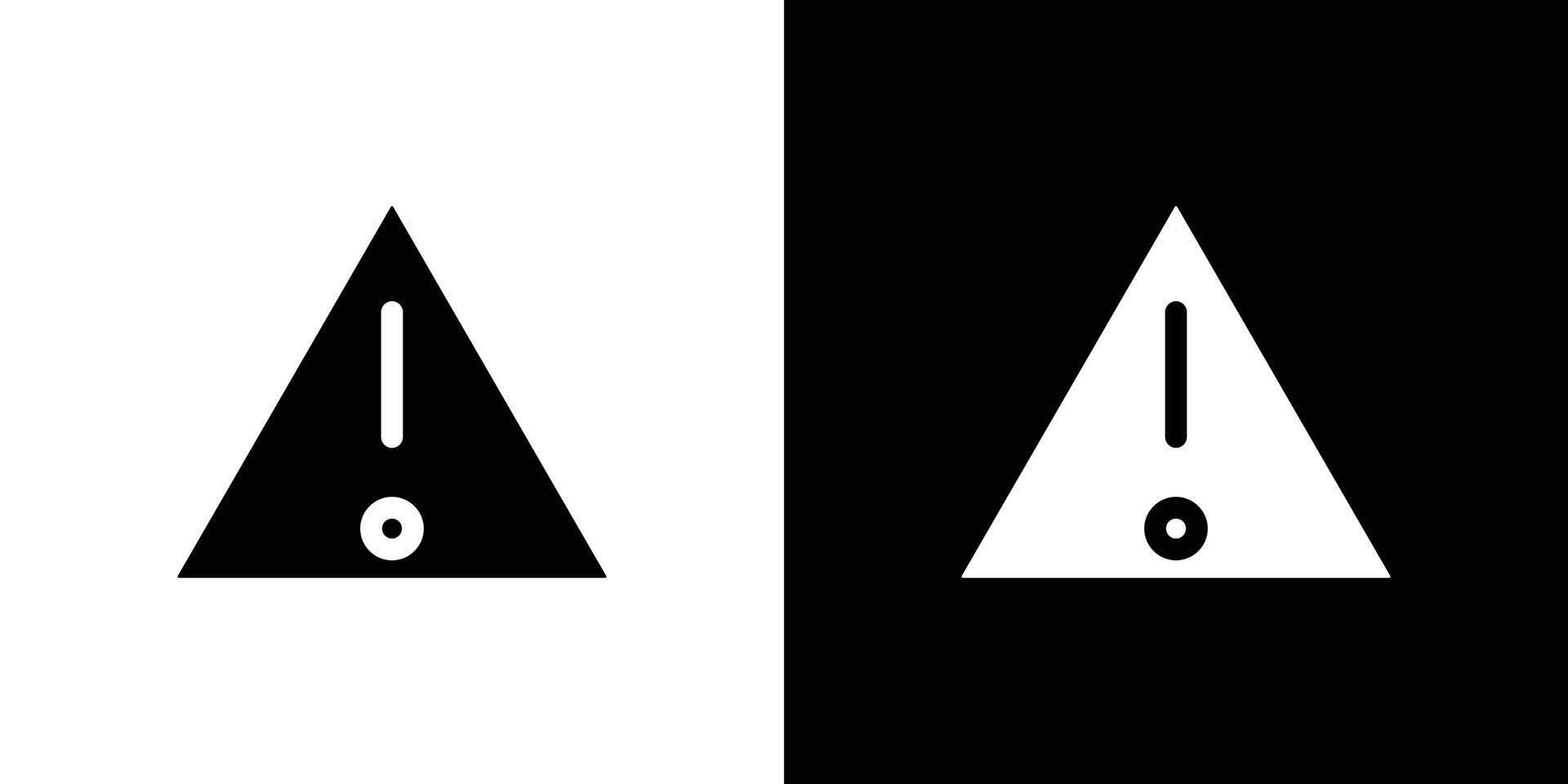 Exclamation mark icon linear logo isolated vector