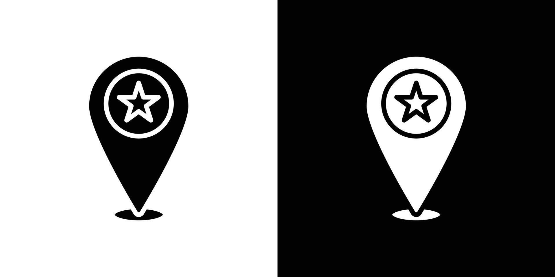 Favorite place icon linear logo isolated vector