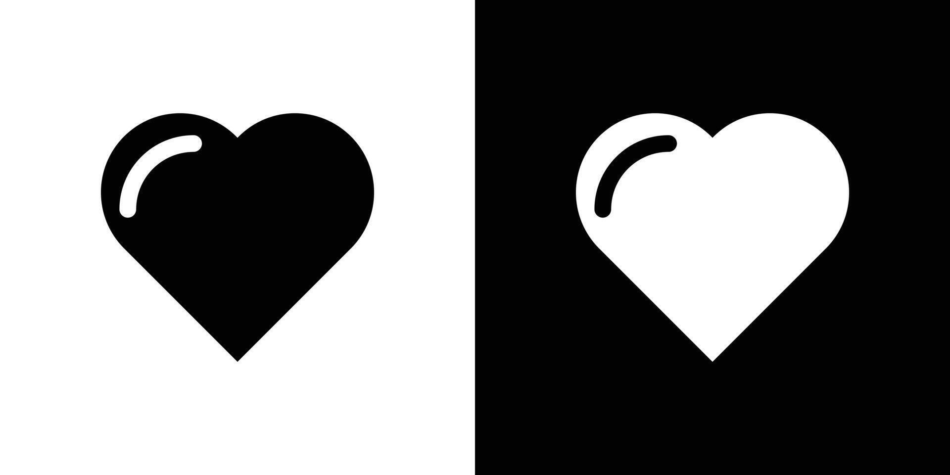 Heart icon linear logo isolated vector