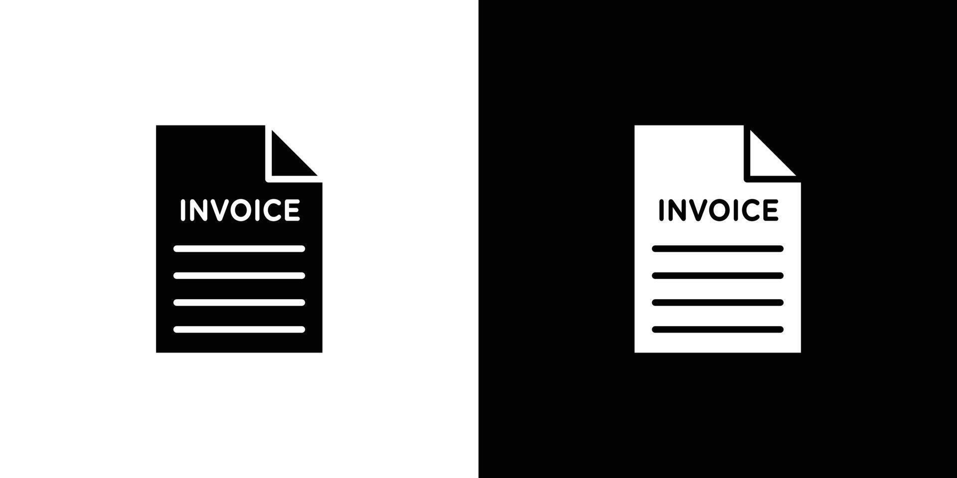 Invoice icon linear logo isolated vector