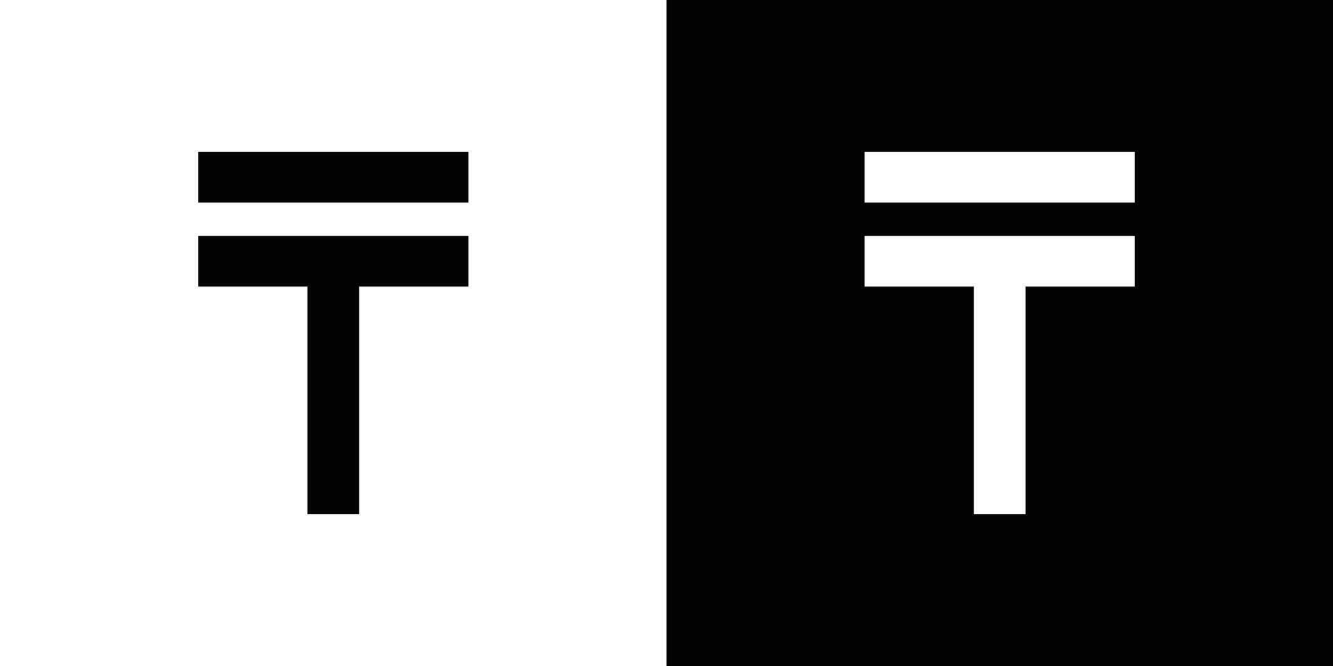 Kazakhstan tenge icon linear logo isolated vector
