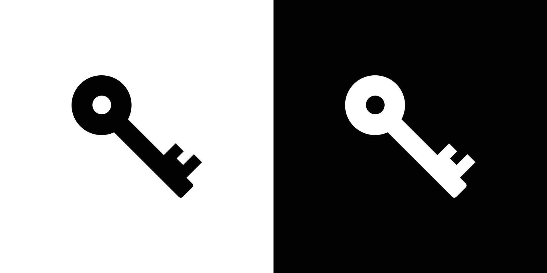 Key icon linear logo isolated vector