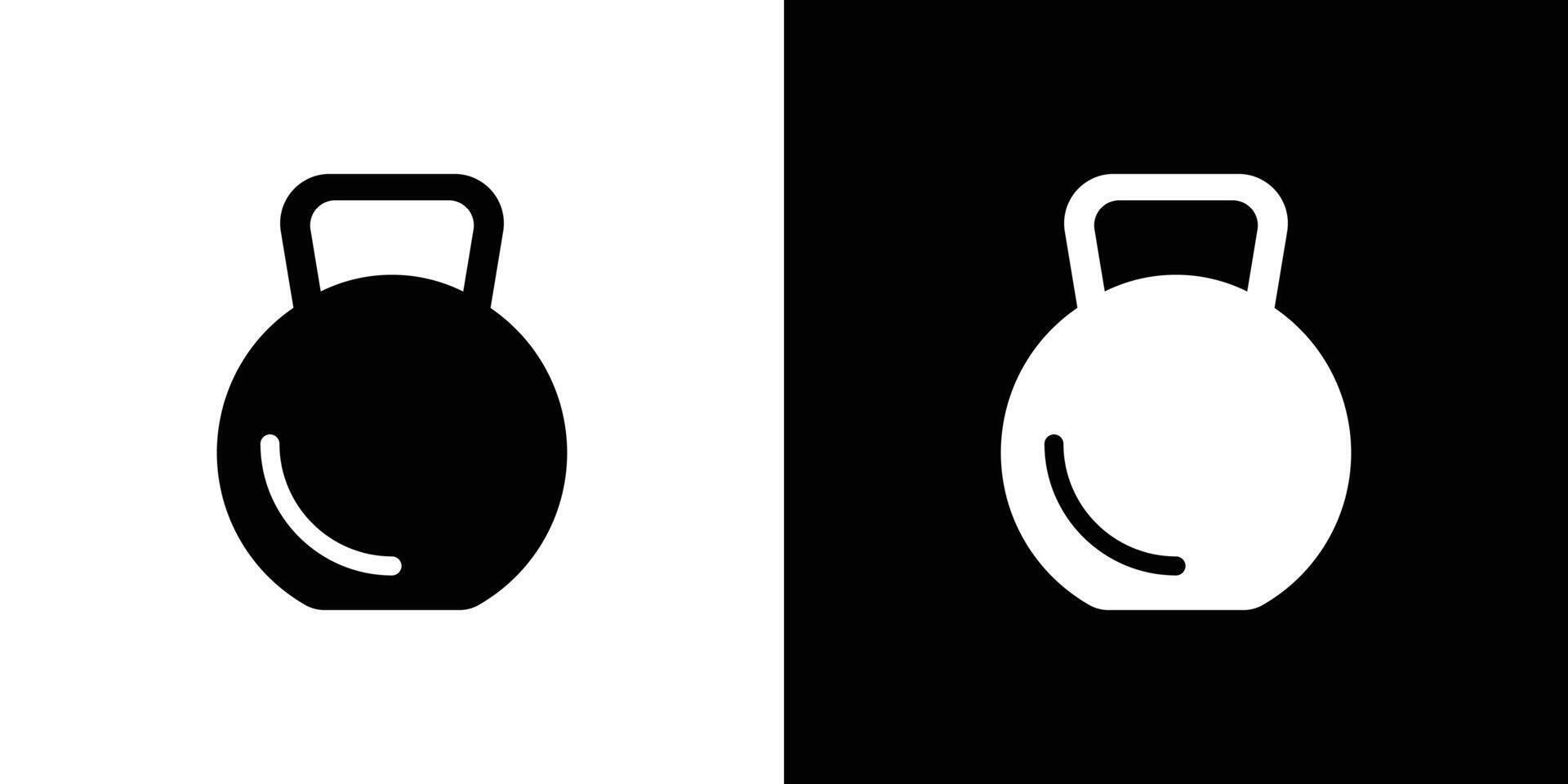 kettlebell icon linear logo isolated vector