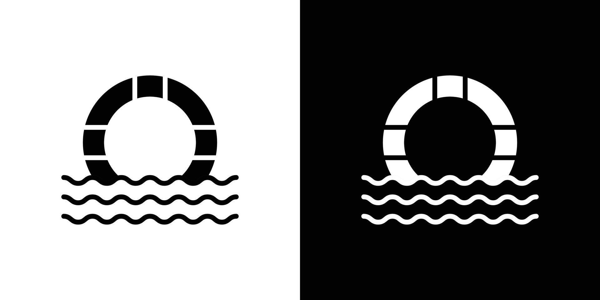 Lifebuoy ring icon linear logo isolated vector