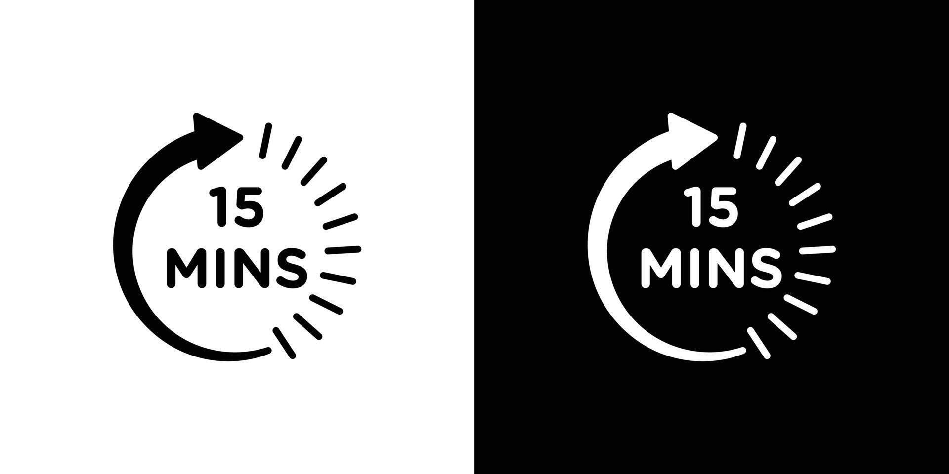 Minute timer icon linear logo isolated vector