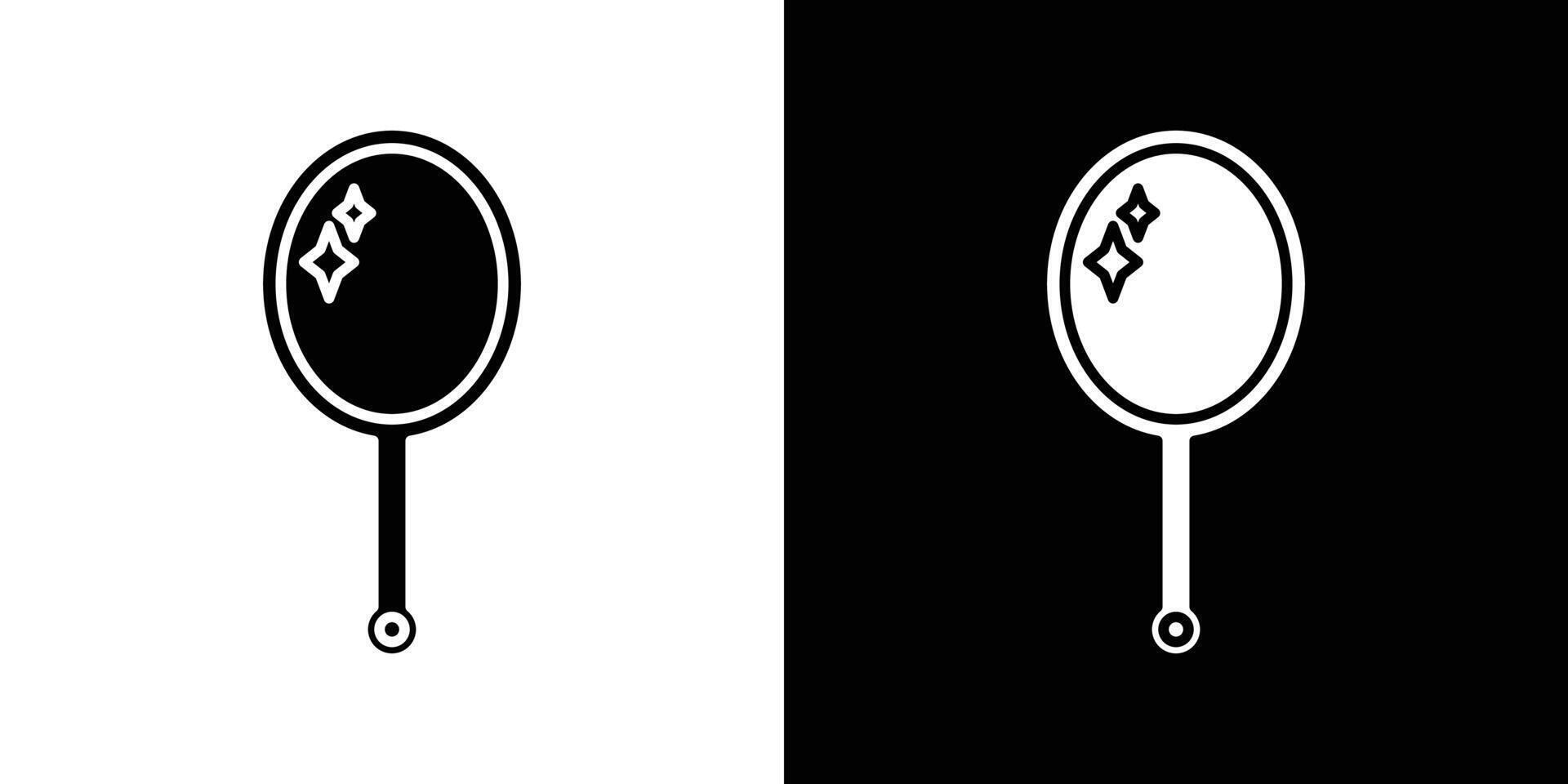 mirror Icon linear logo isolated vector
