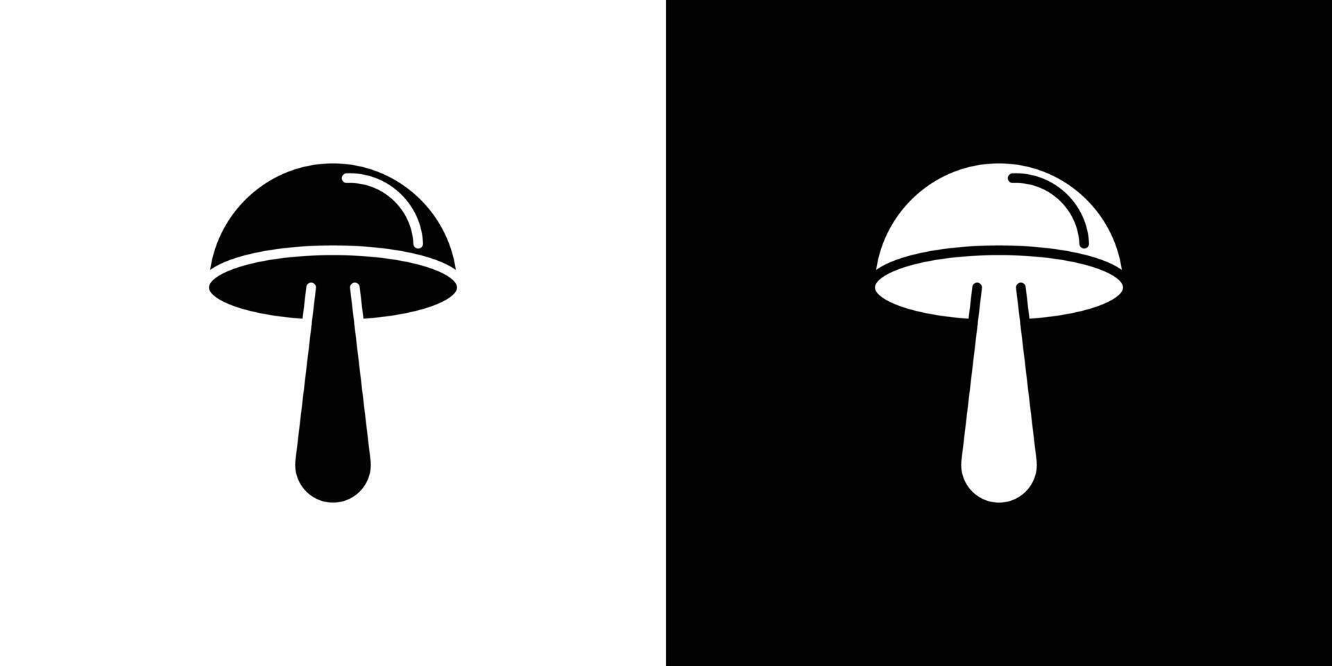 Mushroom icon linear logo isolated vector