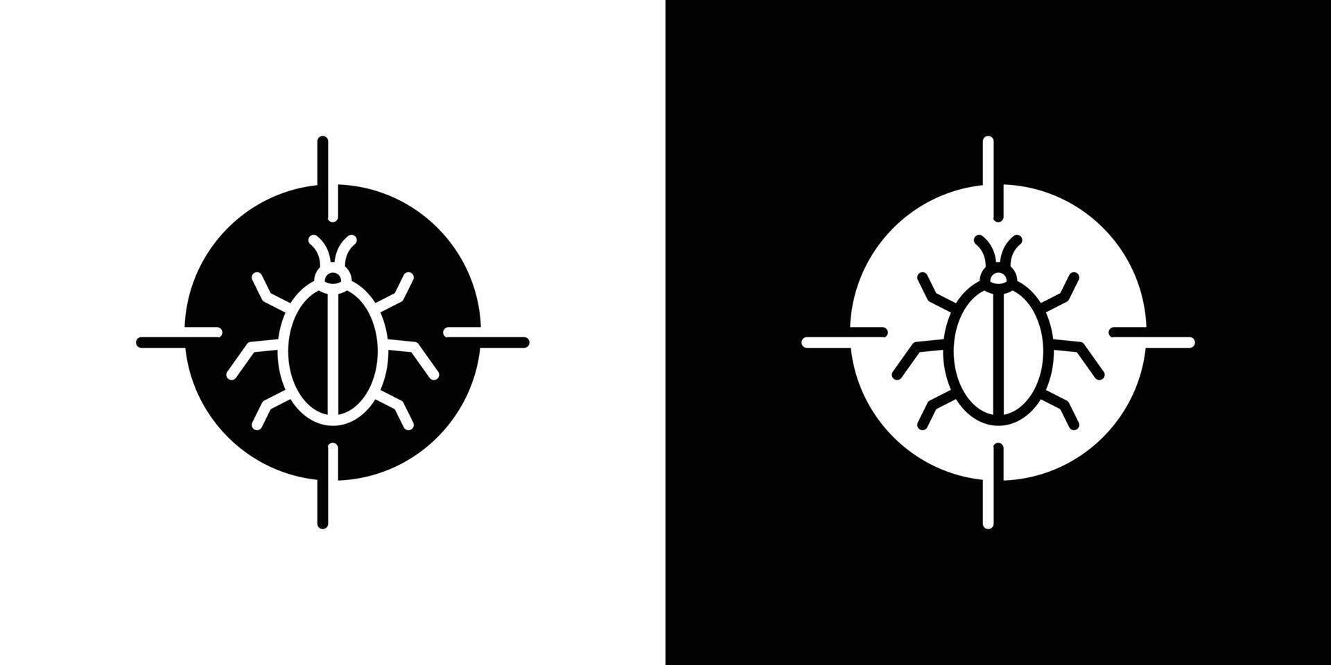 Pest control icon linear logo isolated vector