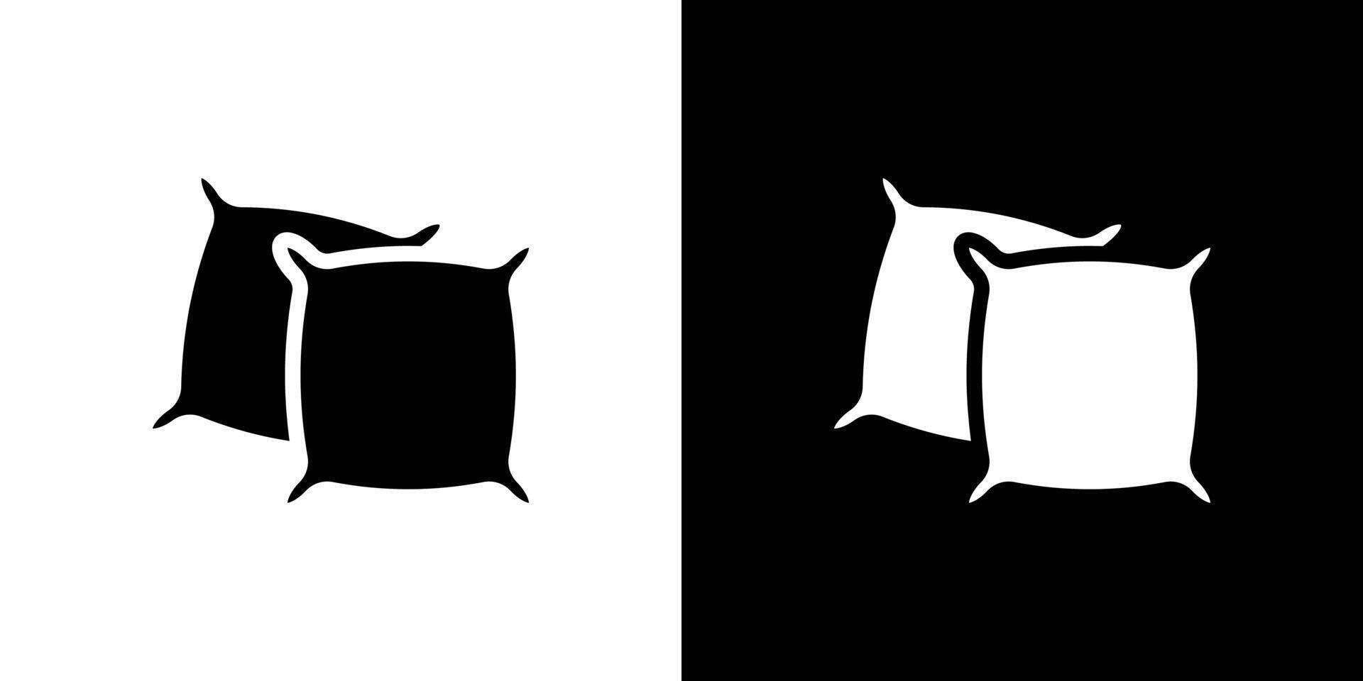 Pillow icon linear logo isolated vector