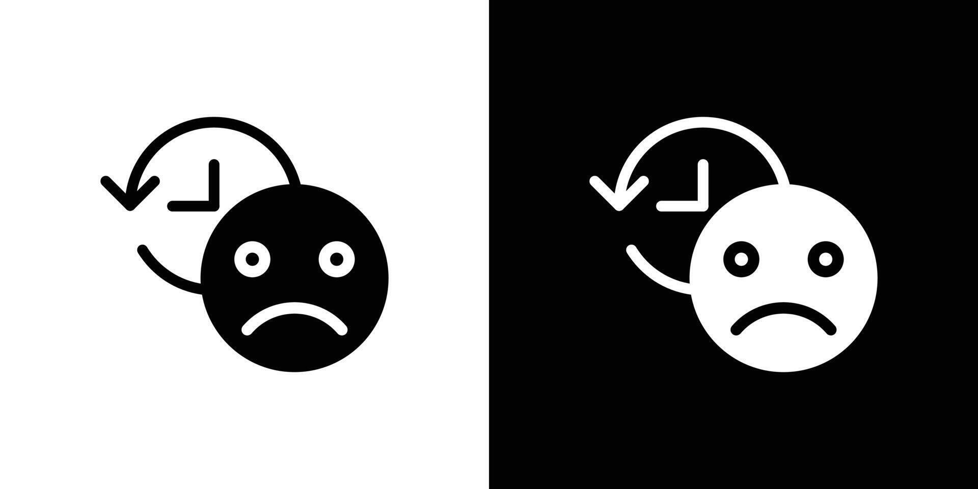 Regret expression icon linear logo isolated vector