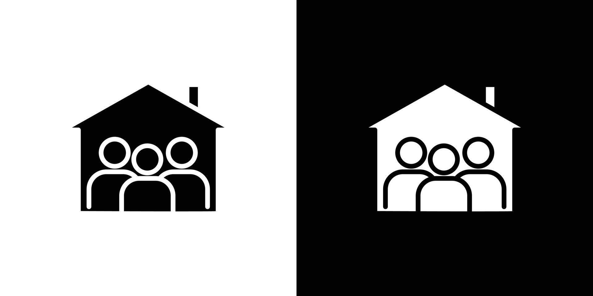 roommates icon linear logo isolated vector
