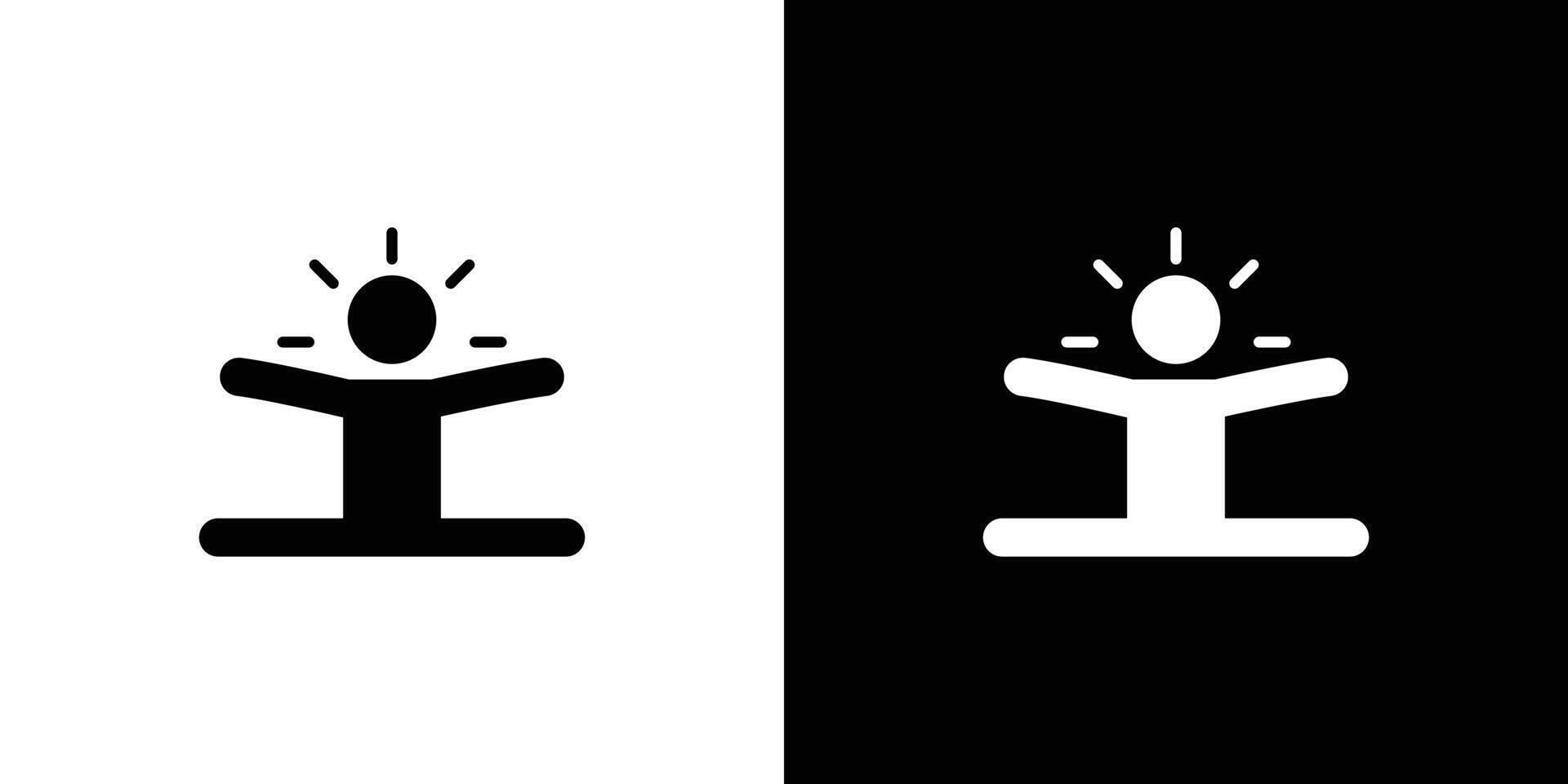 Split legs exercise icon linear logo isolated vector