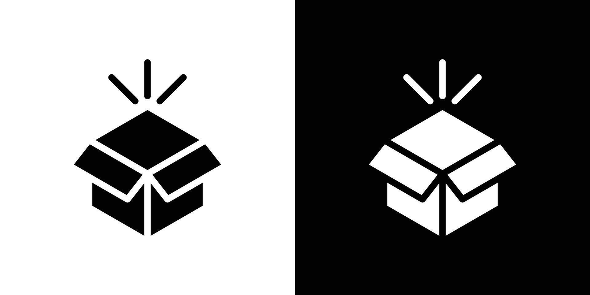Unpack icon linear logo isolated vector