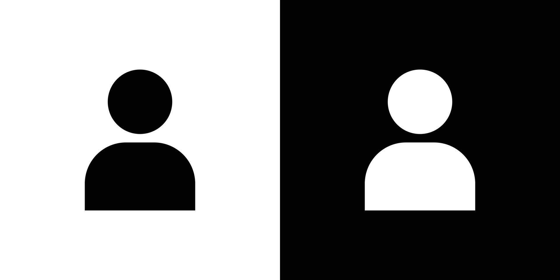 User icon linear logo isolated vector