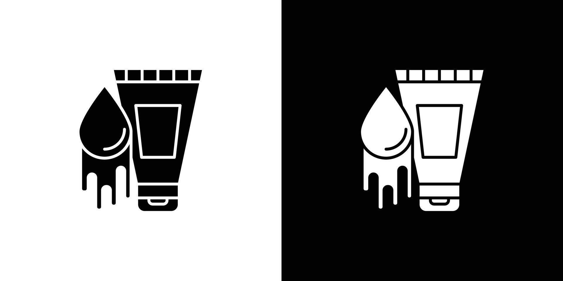 Water-based lubricant icon linear logo isolated vector