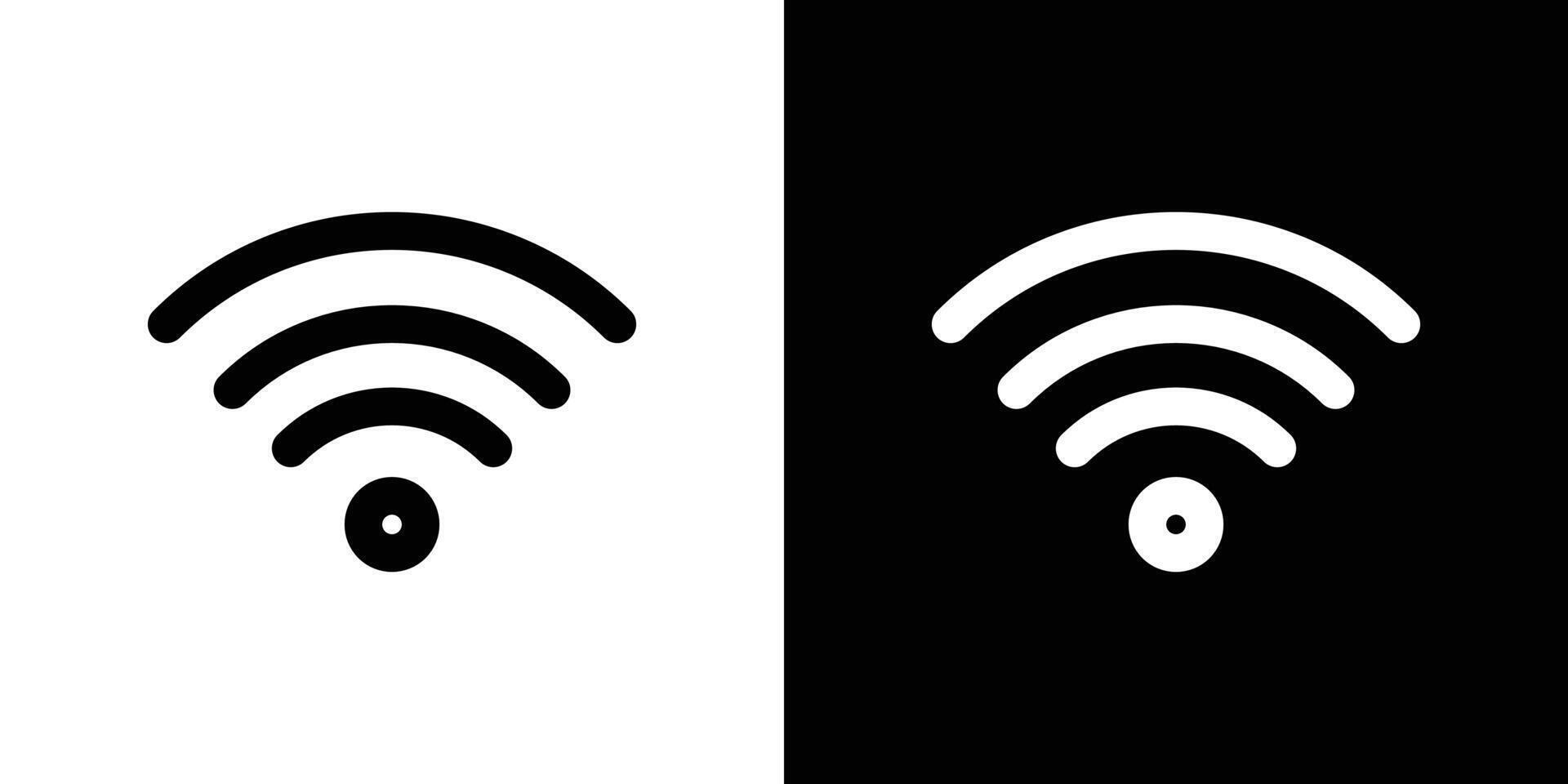 Wifi signal icon linear logo isolated vector